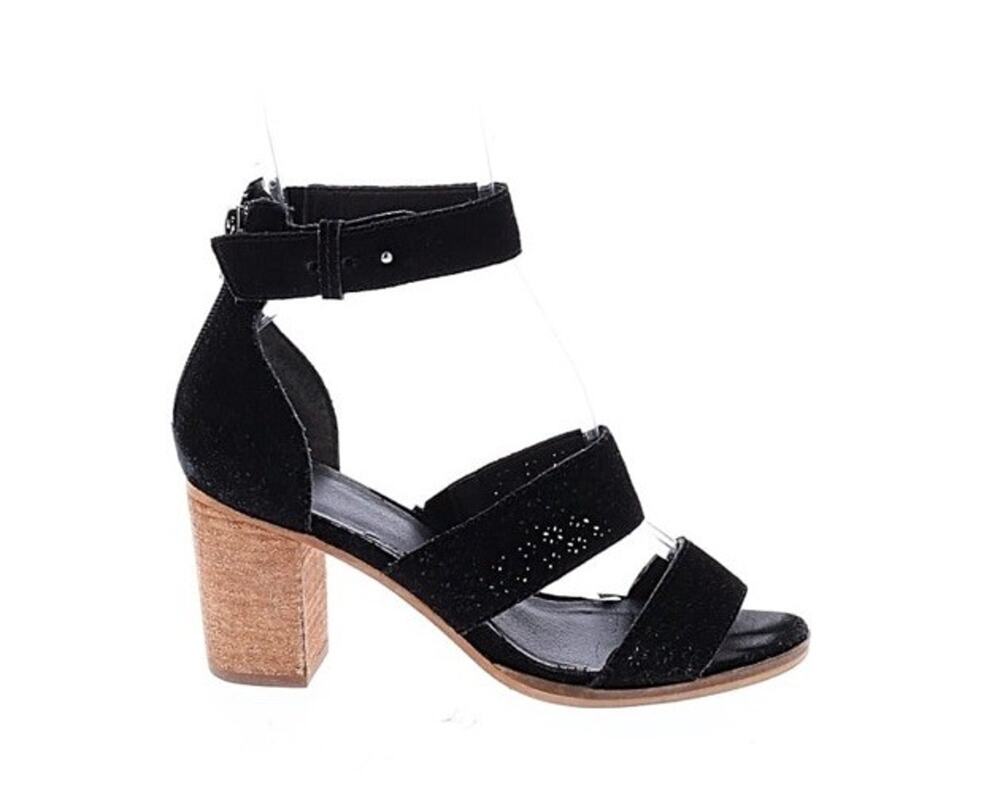 Frye Cowgirl Perforated Black Heel 9 with Box Western
